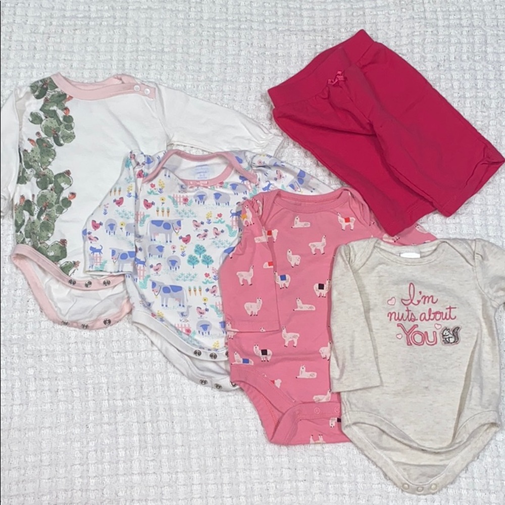 5 piece 0-3m girls clothes